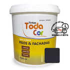 Tinta Acrílica  Pisos E Fachadas 900ml Cores - Preto