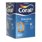 Tinta Acrílica Acetinada Decora Seda Premium Interior e Exterior Branco 18 L Coral