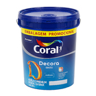 Tinta Acrílica Acetinada Decora Seda Premium Interior e Exterior Branco 20 L Coral