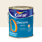 Tinta Acrílica Acetinada Decora Seda Premium Interior e Exterior Branco 3,6 L Coral