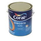 Tinta Acrílica Acetinada Decora Seda Premium Interior e Exterior Branco 3,6 L Coral