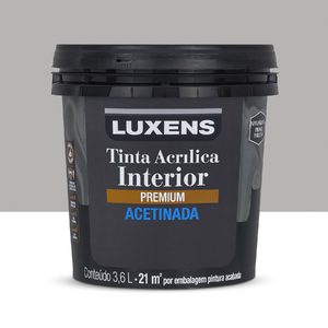 Foto de Tinta Acrílica Acetinada Premium Interior Feltro Cinza 3,6L