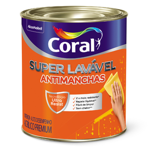Suvinil Super Lavavel Leroy Merlin De 35 a 55 m²; tinta acrilica fosco suave super lavavel gelo 3 6l coral