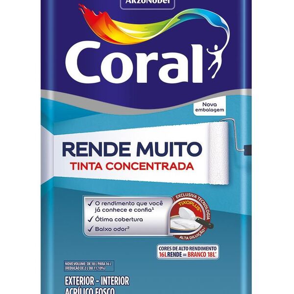 Tinta Acrilica Concentrada Rende Muito Verde Angra Lata 16 Li