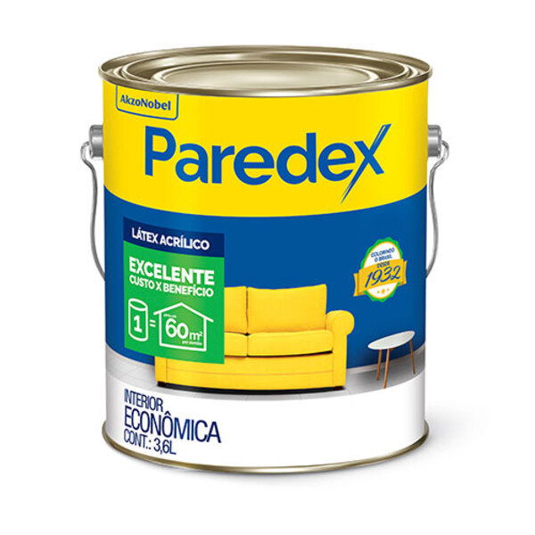 Tinta Acrílica Coral Paredex Galão 3,6 Litros Verde Noronha