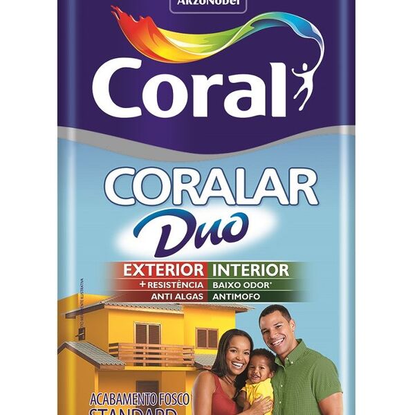 Tinta Acrílica Coralar Duo Exterior E Interior Marfim Lata 18