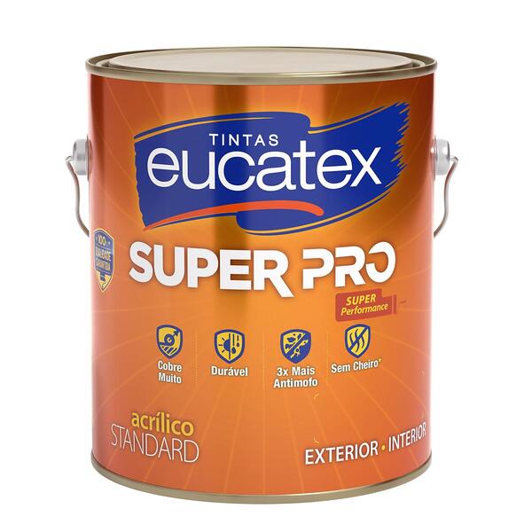 Tinta Acrílica Eucatex Super Pró Fosco 3,6 Litros - Chocolate