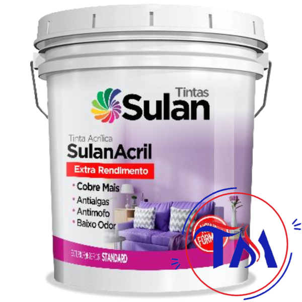 Tinta Acrilica Exterior / Interior Sulanacril 3,6lt  Branco N