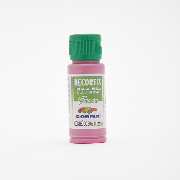 Tinta acrílica fosca Decorfix laca rosa 60ml