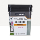 Tinta Acrílica Fosca Premium Exterior Branca 18 L Luxens