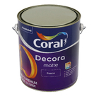 Tinta Acrílica Fosca Decora Matte Premium Interior e Exterior Branco 3,6 L Coral