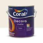Tinta Acrílica Fosca Decora Matte Premium Interior e Exterior Branco 3,6 L Coral