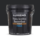 Tinta Acrílica Fosca Premium Interior Preto 3,6 L Luxens
