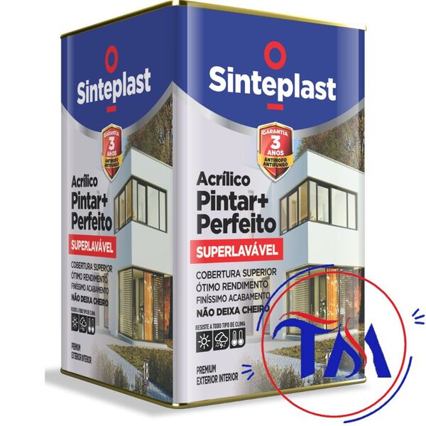 Tinta Acrílica Pintar + Perfeito 18lt - Fosco Tagerina