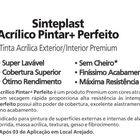 Tinta Acrílica Pintar + Perfeito 18lt - Semi Brilho Gelo
