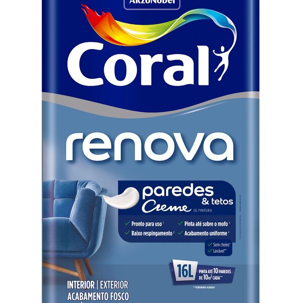 Tinta Acrílica Renova Coral Palha Lata 16 Litros