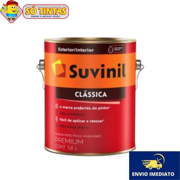 Tinta Acrílica Suvinil Clássica Premium 3,350 Litros Branco