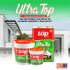 Tinta Acrílica Ultra Top - 3,6 Lt - Branco Neve - Interior E