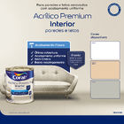 Tinta Acrílico Premium Pronta para Uso Interior Fosca Algodão Egípcio 3,6 L Coral