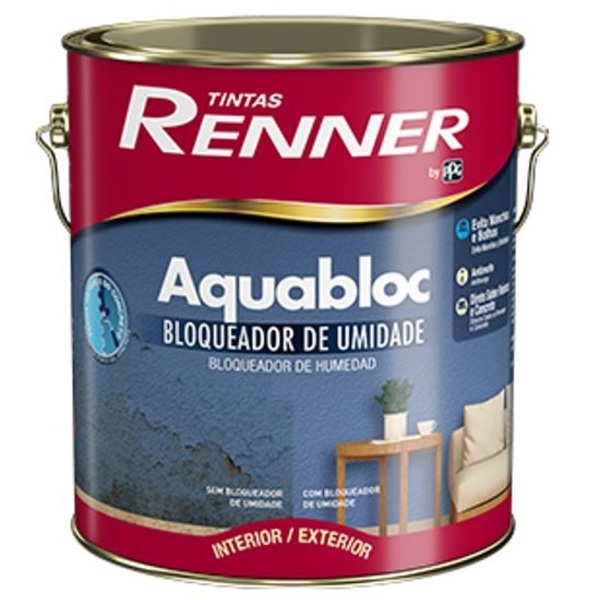 Tinta Aquabloc Fosco 3 6l Branco Renner - Unico