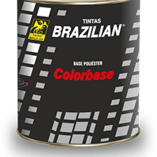 Tinta Base Poliester Prata Gp 900ml Brazilian