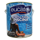 Tinta Brilhante PU Premium Piscina Branco Eucatex