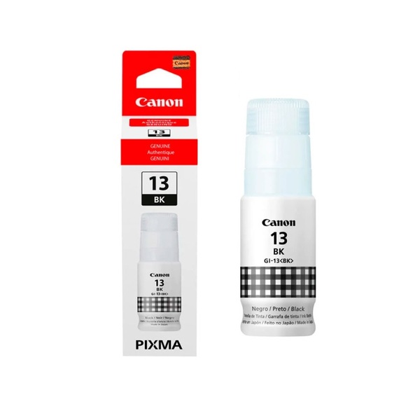 Tinta Canon Gi-13 Gi13 Preto Bk Original Para Impressora Mega