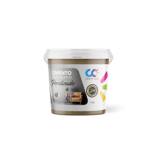 Tinta Cimento Queimado Perolizado 1,6kg Gold Champagne
