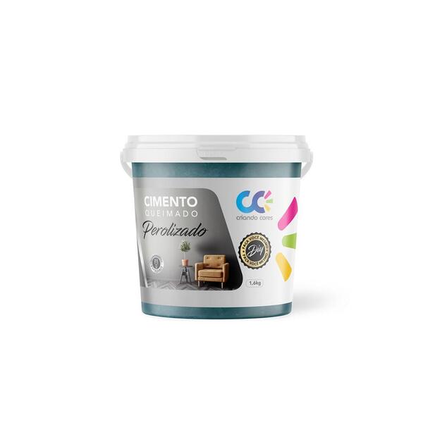 Tinta Cimento Queimado Perolizado 1,6kg Verde Grécia