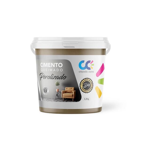 Tinta Cimento Queimado Perolizado 3,2kg Gold Champagne