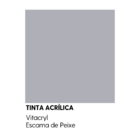 Tinta Emborrachada Acetinada Cinzas - Prata Fina - 3 6 Lts