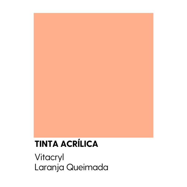 Tinta Emborrachada Acetinada Laranjas - Laranja Queimada - 3