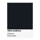 Tinta Emborrachada Acetinada Pretos - Preto Onyx - 3 6 Lts