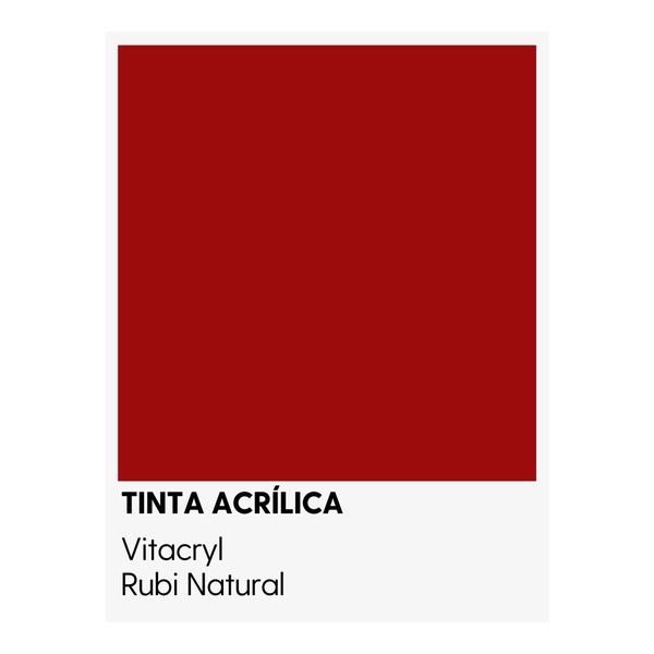 Tinta Emborrachada Acetinada Vermelhos - Rubi Natural - 3 6 L