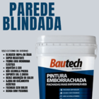 Tinta Emborrachada Impermeabilizante Branca 20kg Bautech