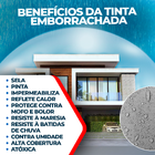 Tinta Emborrachada Vucan-branco Neve 18 Lts