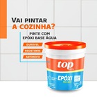 Tinta Epóxi Base Água - 900ml - Branco - Antimofo Para Piso,