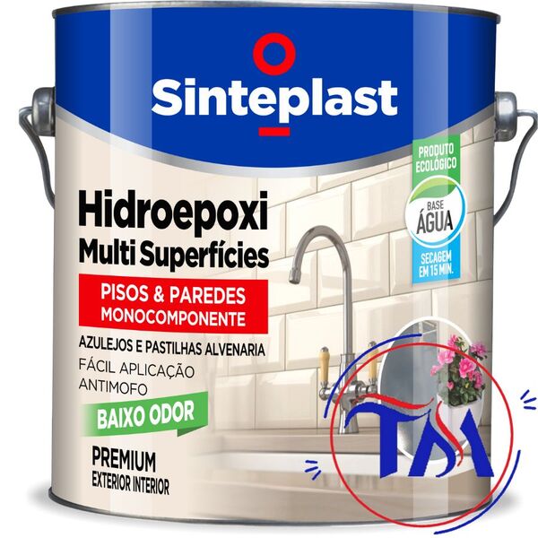 Tinta Epoxi Base Agua Sinteplast Pisos E Paredes 3,6 Lts Cor