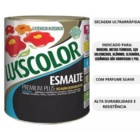 Tinta Esmalte Acetinado Base Água Preto 900ml Lukscolor Preto