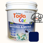 Tinta Esmalte Base Água Ferro Madeira Metal 3,6l Cores - Azul