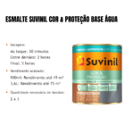 Tinta Esmalte Base Água Seca Rápido 900ml Suvinil Cores Brilh