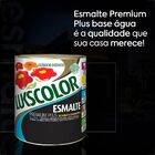 Tinta Esmalte Brilhante Base Água Preto 900ml Lukscolor Preto
