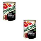 Tinta Esmalte Brilhante Base Água Preto 900ml Lukscolor Preto