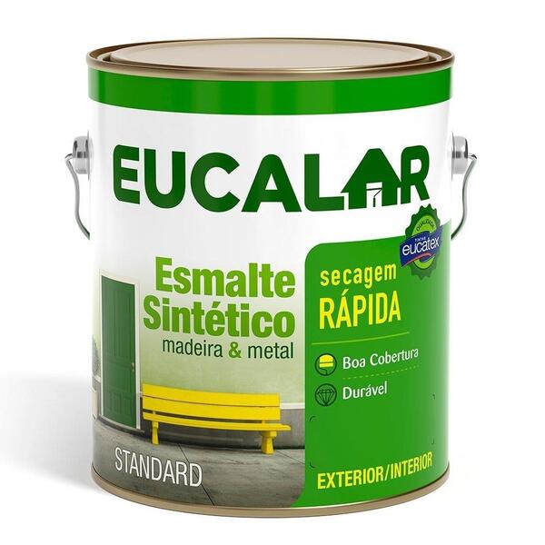 Tinta Esmalte Eucalar Brilhante 3,6l Verde Folha