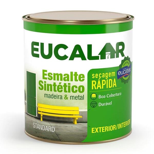 Tinta Esmalte Eucalar Brilhante 900ml Azul Mar