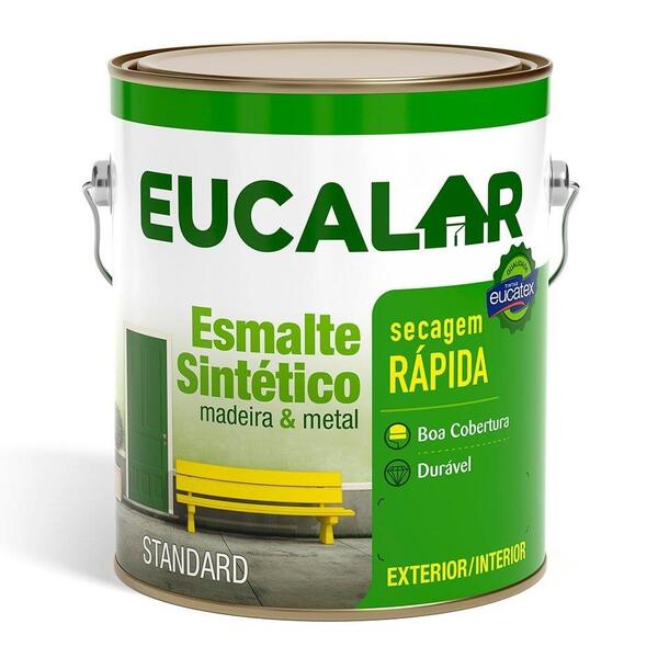 Tinta Esmalte Eucalar Brilhante Verde Nilo 3,6 Litros