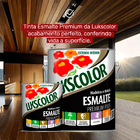 Tinta Esmalte Lukscolor Alto Brilho 3600ml Cinza Chassis