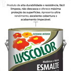 Tinta Esmalte Lukscolor Alto Brilho 3600ml Cinza Escuro