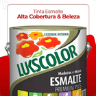 Tinta Esmalte Lukscolor Alto Brilho 3600ml Cinza Escuro
