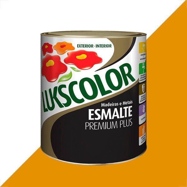 Tinta Esmalte Lukscolor Alto Brilho 900ml Amarelo Ype